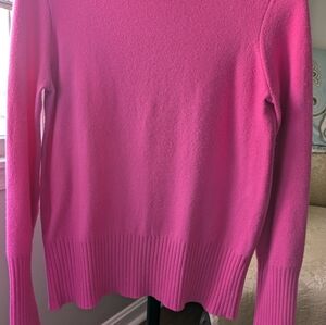French Connection Bright Pink Turtleneck Sweater